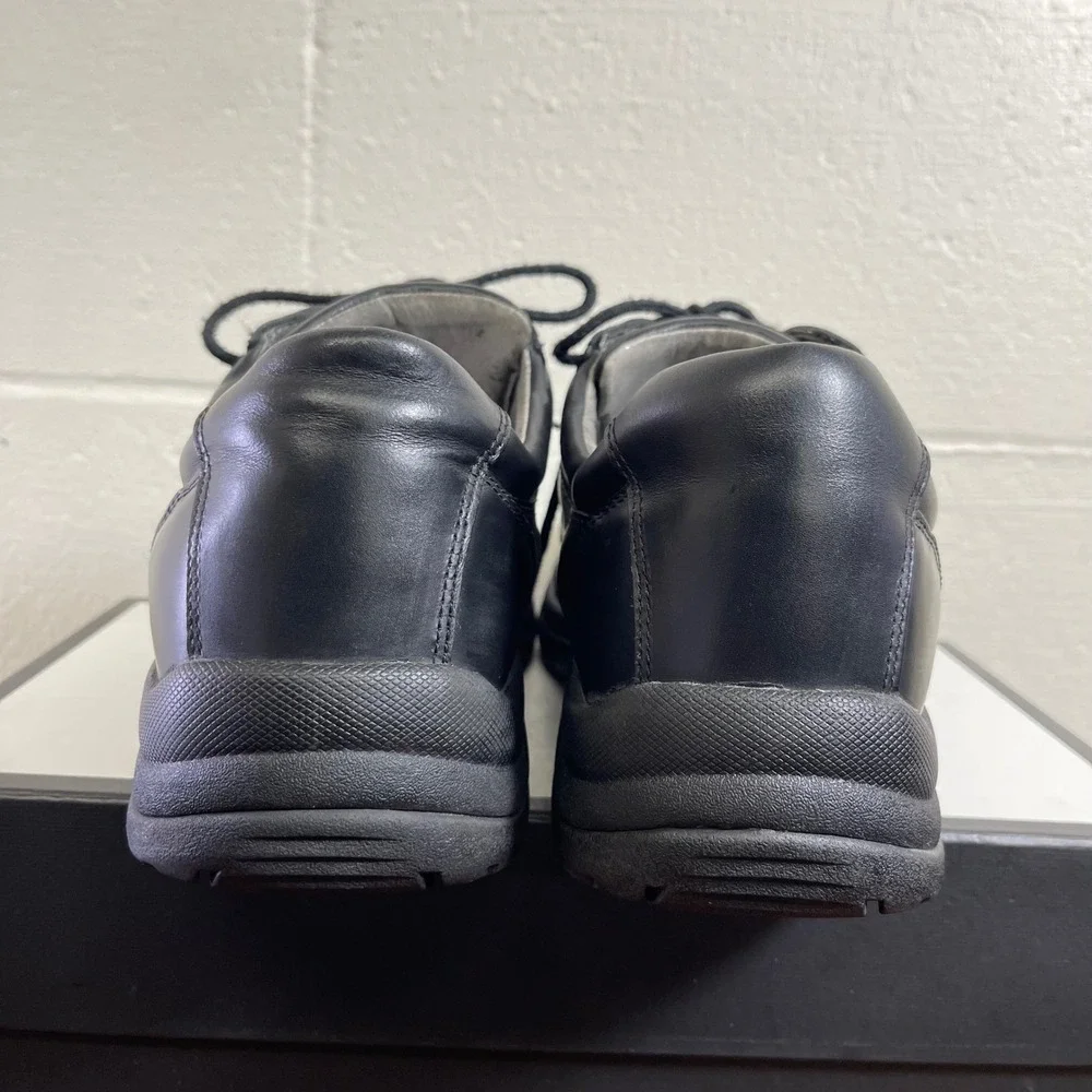 Dansko Walker Smooth Black Leather Oxford Casual Shoes Lace up Men's 47 EU/14 US